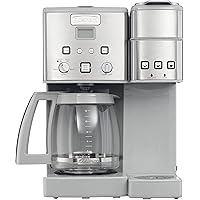 Cuisinart SS-15CGRP1 Coffee Center 12-Cup Coffeemaker and Single-Serve Brewer, Light Grey