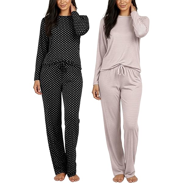 archio Aazon - Iris &ap; Lilly Set Pigiaa in Flanella Donna