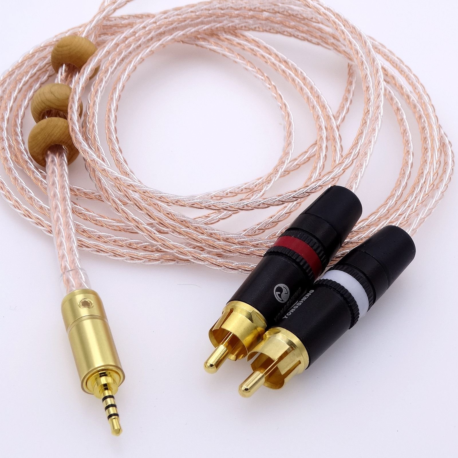 1.5Meter 2.5mm TRRS Male to 2 RCA Audio Adapter Cable for Astell&Kern AK100II, AK120II, AK240, AK380