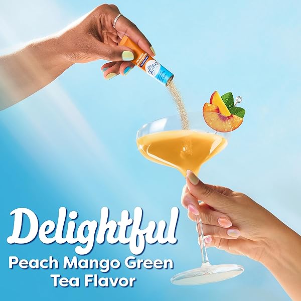 CRYSTAL LIGHT SUGAR-FREE PEACH MANGO DRINK MIX (10 ON-THE-GO PACKETS)