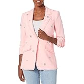 Cinq à Sept Womens Pearl Ditsy Flower Embroidered Khloe Blazer