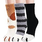 Benefeet Sox Women Girl Cute Animal Fuzzy Socks Winter Warm Soft Slipper Sock Fluffy Sleeping Thermal Fleece Plush Sock Gift