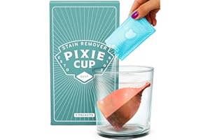 Pixie Cup Stain Remover - The Only Sterilizer Cleaner that Will Remove Stains On Your Reusable Menstrual Discs & Period Cups - Organic and Natural Ingredients for Feminine Care (5 Packets)