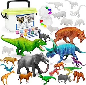 Vanplay Juguetes Dinosaurios y Juguetes de Animales Set de ...