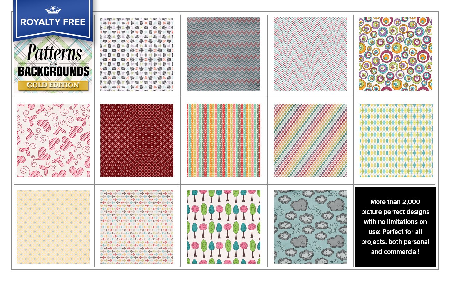 image for Encore Royalty Free Premium Patterns and Backgrounds Image Collection 