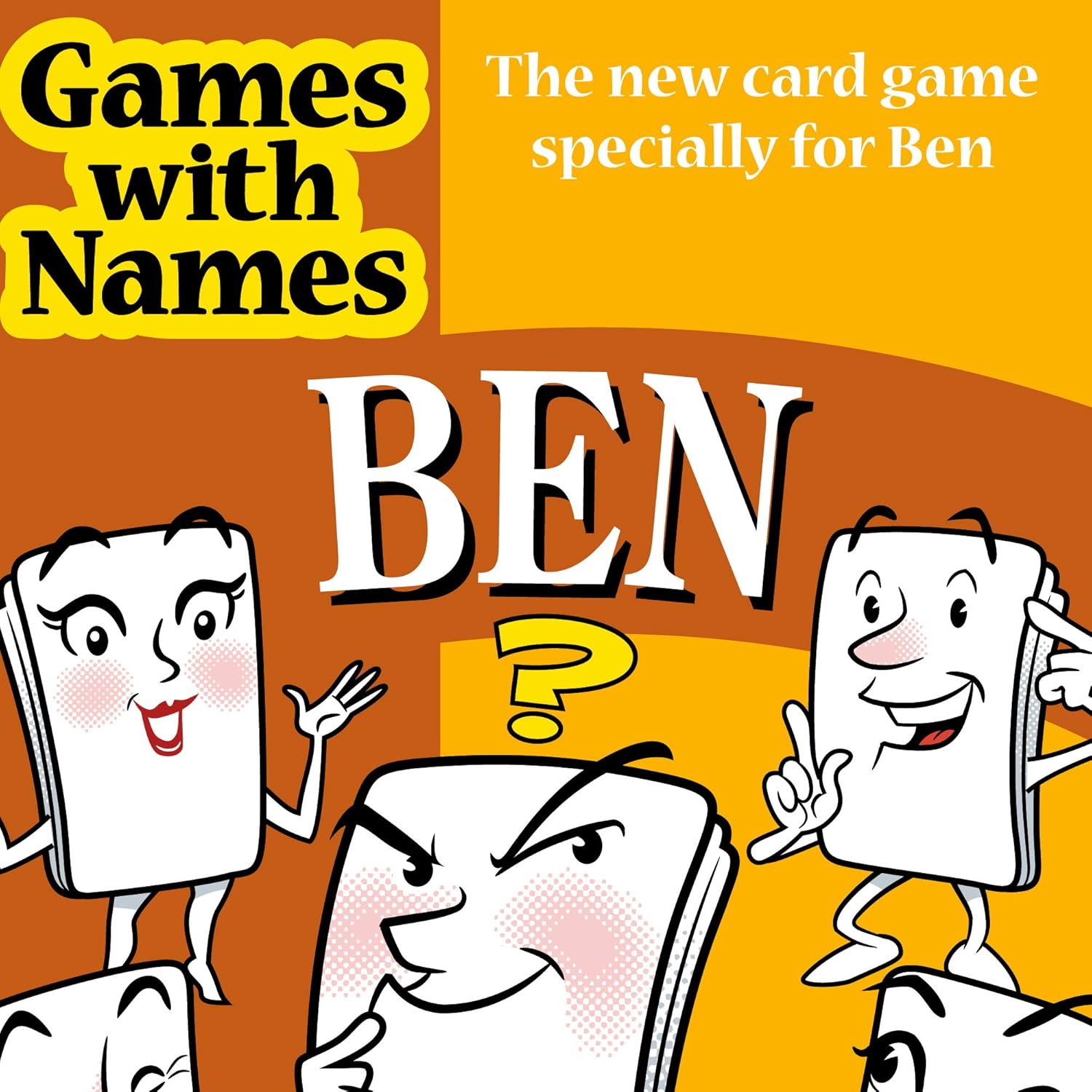 BEN'S GAME: New card game gift for men or boys called Ben or Benjamin. Ideal for birthdays games night