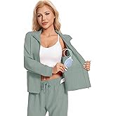 Milarlv Mastectomy Zip Coat Jacket with Drain 4 Pockets After Post Breast Surgery Lightweight Tops