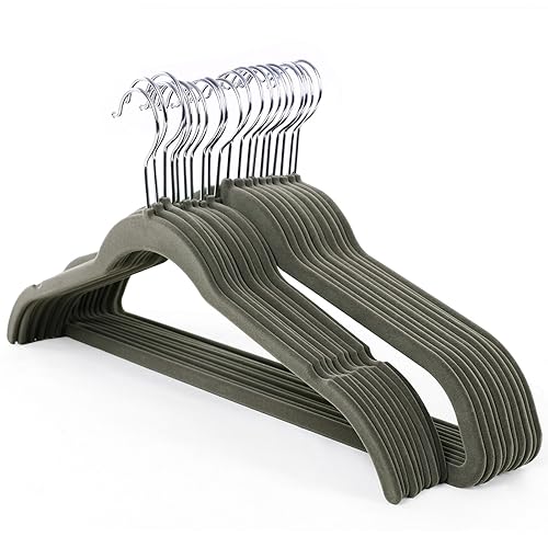 SONGMICS Velvet Space Saving NonSlip Clothes Hangers for Swing Dress