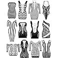 JDiction Women’s Lingerie BabyDoll Fishnet Bodysuit Sexy Nightwear(12 Pack)