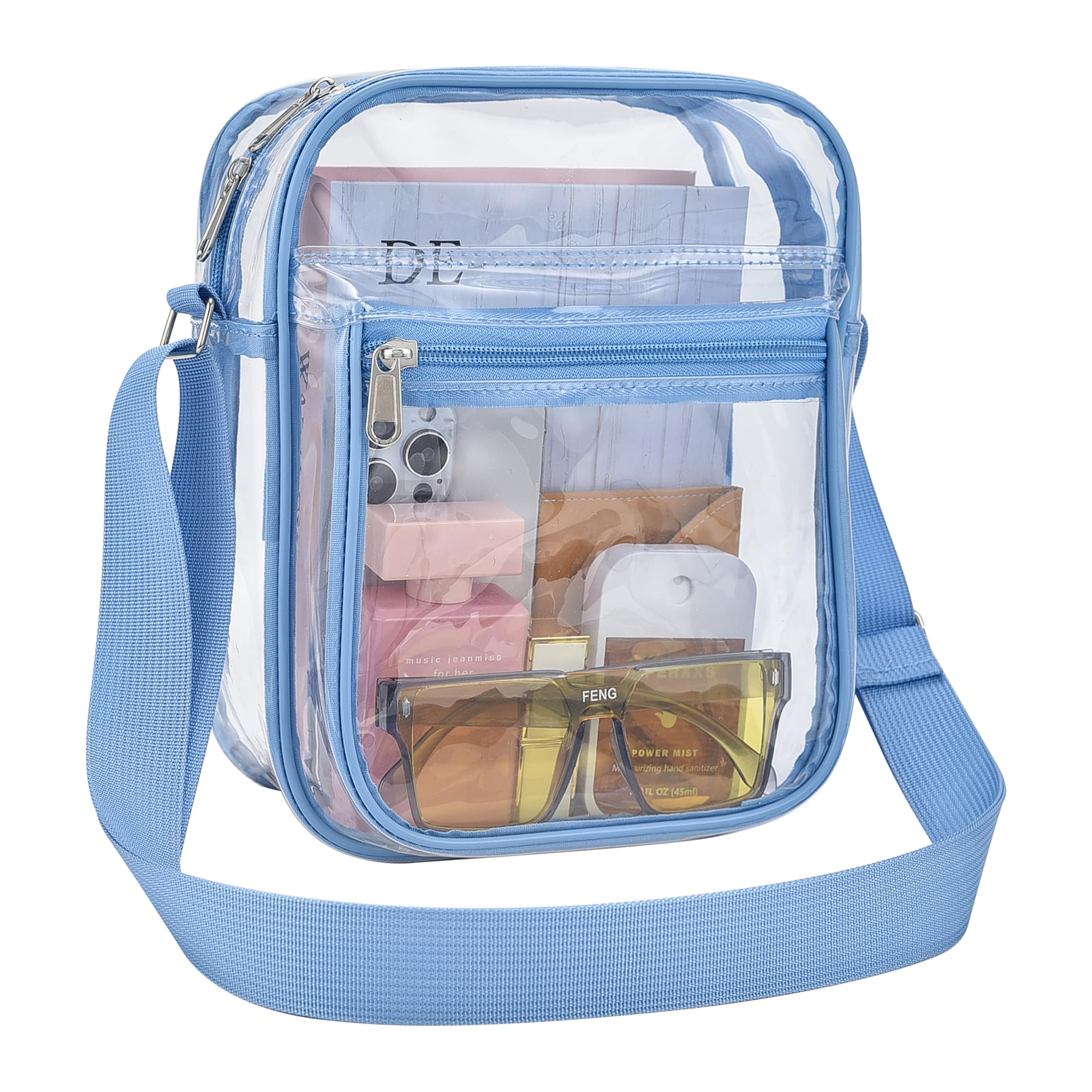 Photo 1 of USPECLARE Clear Purse for Stadium Events Clear Messenger Bag for Men and Women