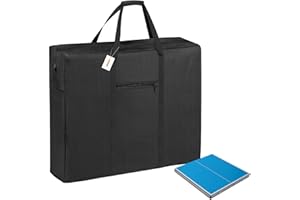 CSOKRE Heavy Duty Folding Ping Pong Table Storage Bag,[Thick Fabric+Front Pocket] 37" x 5" x 37",For 6 x 3 FT Foldable portable Table Tennis Table,Large Waterproof Carry Bag with Pad Handle,(Only bag)
