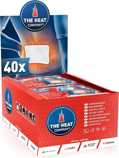 THE HEAT COMPANY Bodywarmer Extra Warm Adhesive Warmer 40 Pieces 12 Hours