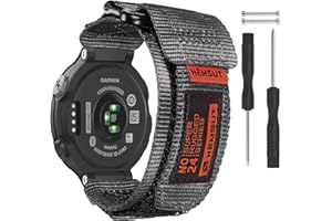 SMITHA Compatible with Garmin Forerunner 235, Rugged Replacement Watch Band Strap Wristband for 220/230/235/620/630/735XT/235 Lite Smart Watch for Women Men