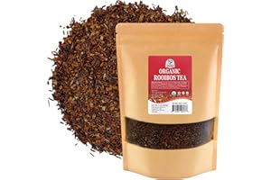 52USA Organic Rooibos Tea, 1 LB, Red Rooibos Loose Leaf Tea, Naturally Caffeine-Free, Pure South African Red Bush Herbal Tea, Non-GMO, USDA Organic