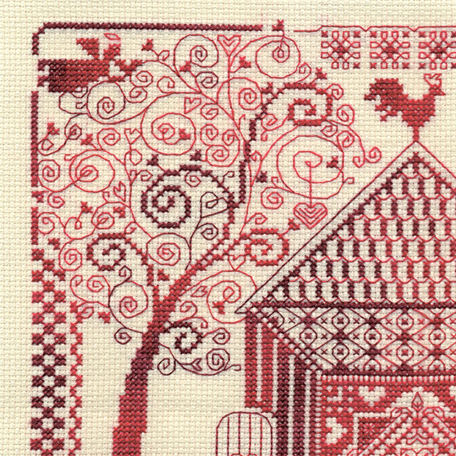 PANNA - Counted Cross Stitch Kit - Hearth and Home - SO-0886-14 Count - Aida - 11.81 x 11.81 inch - DIY kit