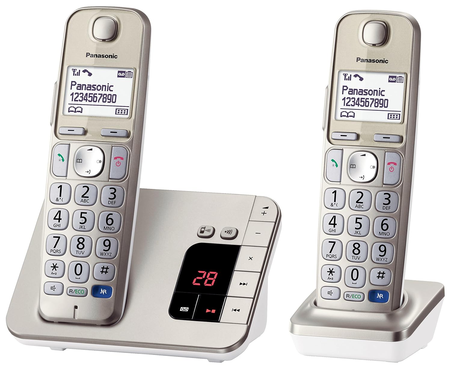 Panasonic KXTGE 222 DUO Cordless Phone with Answering Amazon.co.uk Electronics