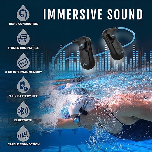 Swimming Pool Wireless Earbuds Waterproof For Swimming H2O Audio