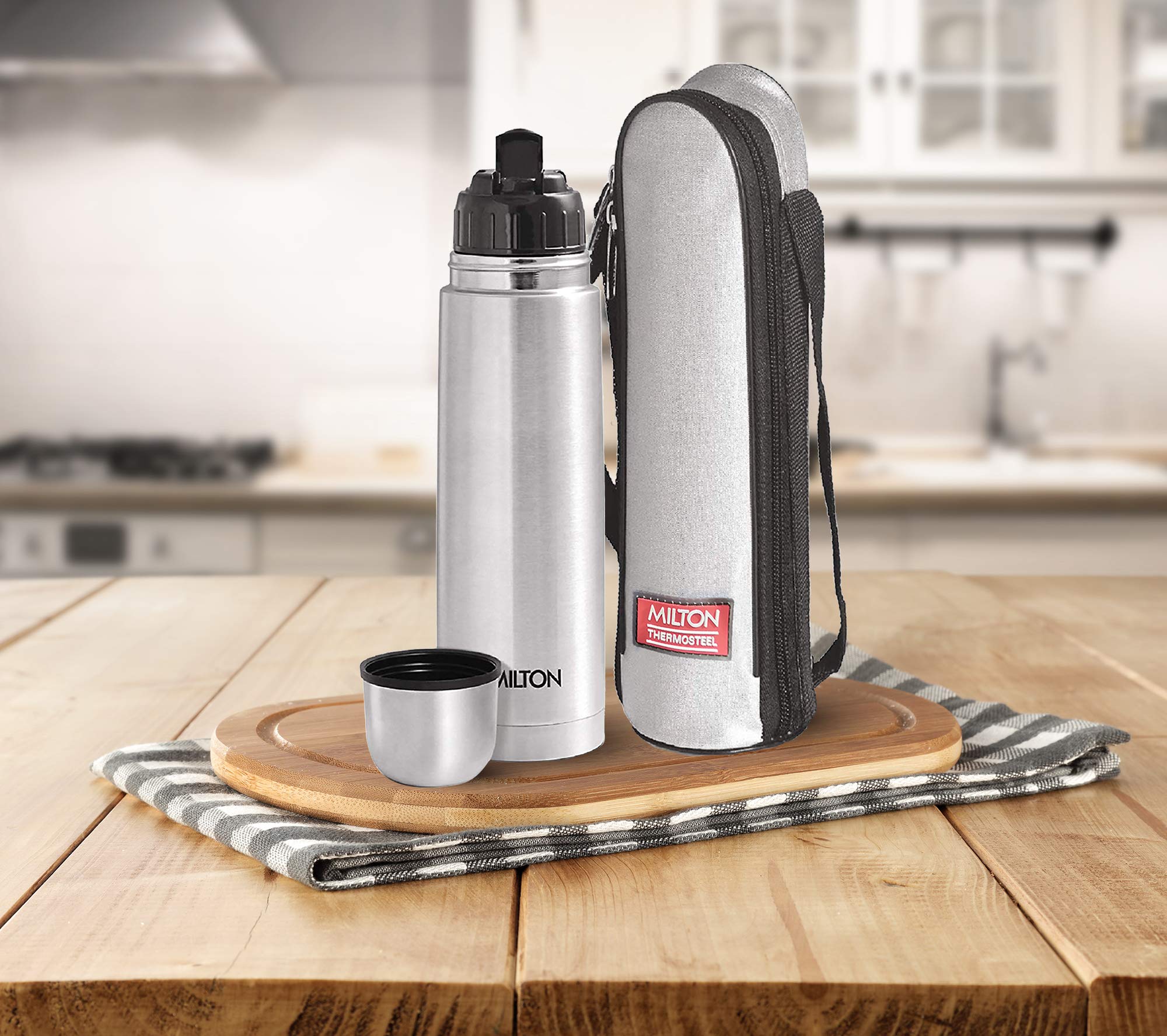 milton thermosteel 500 ml flip lid