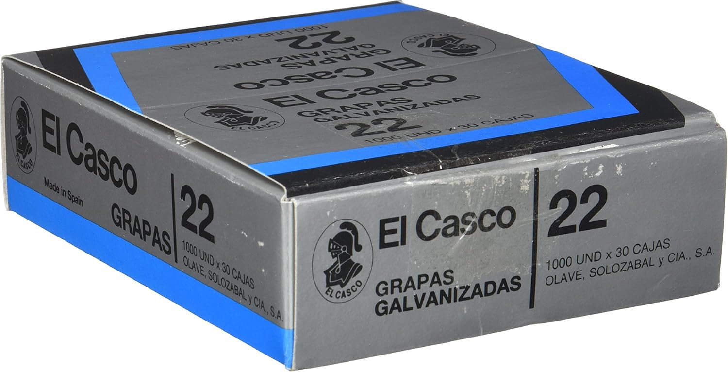 El Casco 1G00221 - Pack de 30 cajas de grapas: Amazon.es: Oficina y papelería