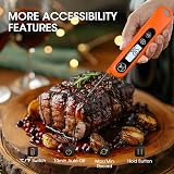 DOQAUS Meat Thermometer 3S Instant Read Backlit Foldable Probe 304 Stainless view 3