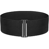 SANSTHS Women Wide Elastic Belts for Dresses Corset Waist Belts Ladies Cinch Belts Thick Stretchy Waistband