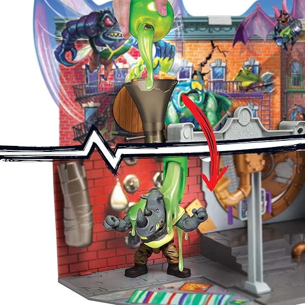 TEENAGE MUTANT NINJA TURTLES: MUTANT MAYHEM SEWER LAIR PLAYSET BY PLAYMATES TOYS