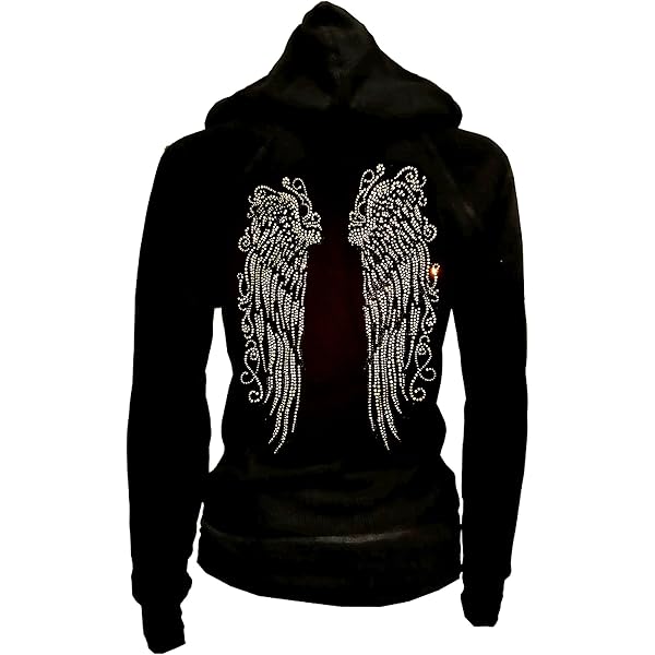 Amazon.com: Fashion2ne1 Lady Plus Size Angel Wings Zip up