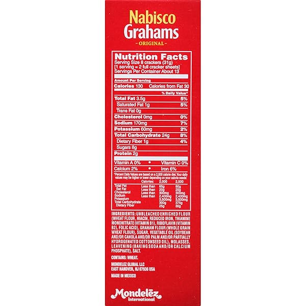 NABISCO GRAHAMS ORIGINAL GRAHAM CRACKERS, 14.4 OZ