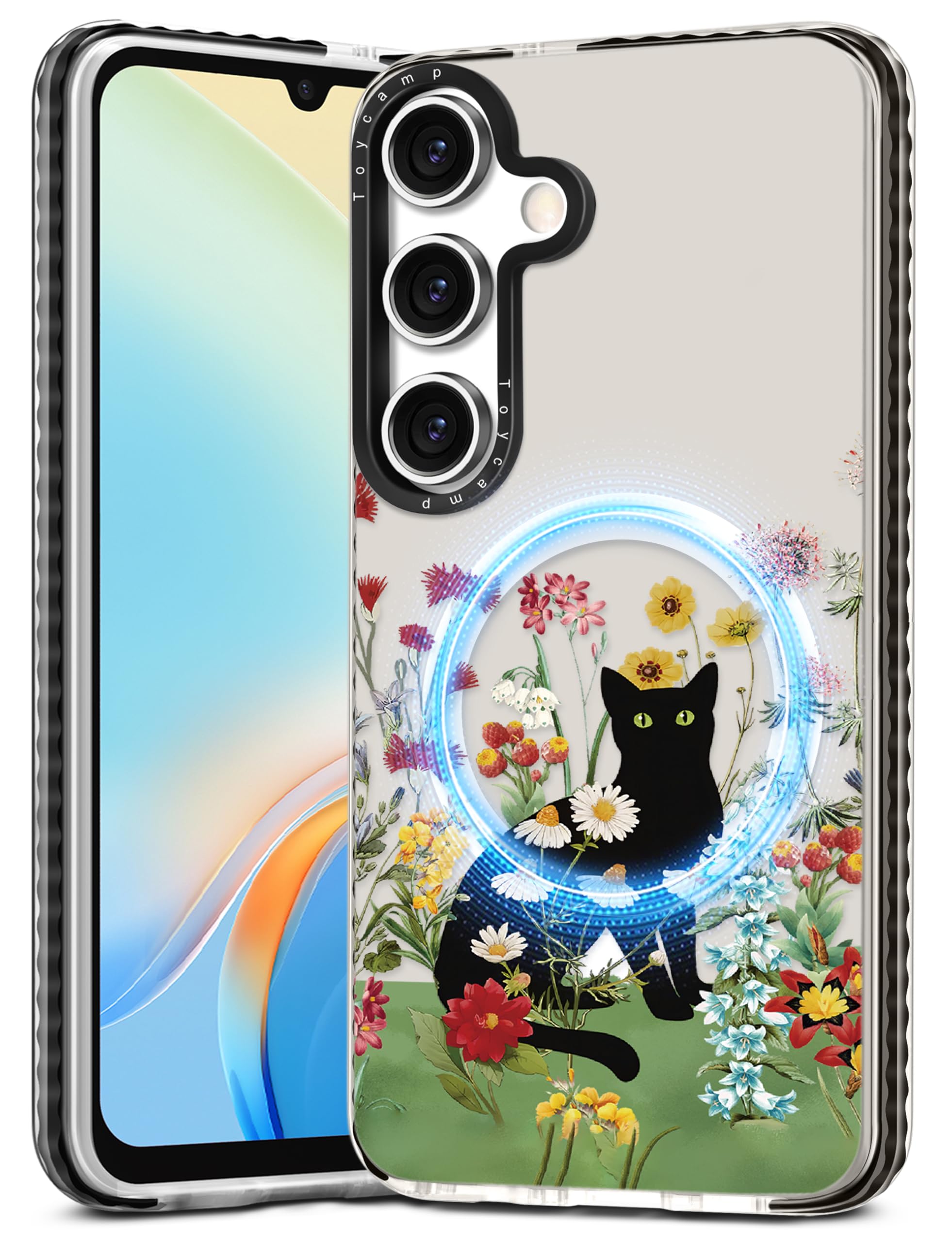 Toycamp for Samsung Galaxy A15 5G Phone Case - Compatible with MagSafe Women Girls Cute Phone Cover Magnetic with Shockproof Protective Girly Pretty Designer for Samsung A15 5G Cases, Cat