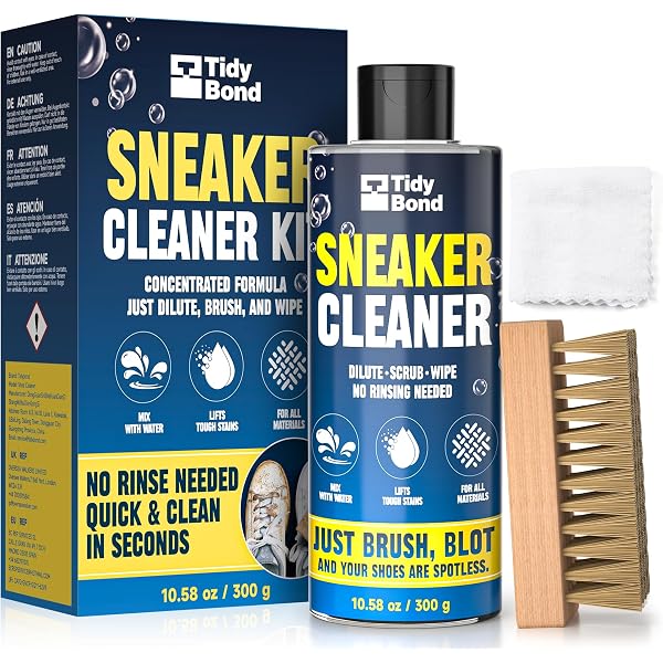 Nettoyant Chaussures 200ml Kit Complet Avec Brosse & Chiffon - Nettoyage Sneakers, Cuir, Daim Et Toile