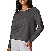 Hanes womens Crewneck Sweatshirt, Ecosmart Fleece Pullover With V-notch, Sweatshirt for Women