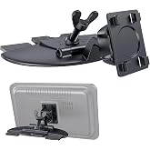 1Zero CD Slot Mount for CarPlay Screen,360&deg; Rotation Tool-Free Installation | CarPlay CD Holder Mount with 4-Hook Bracket, Compatible with 7-11 Inch Portable Car Play Screens &amp; GPS Navigation