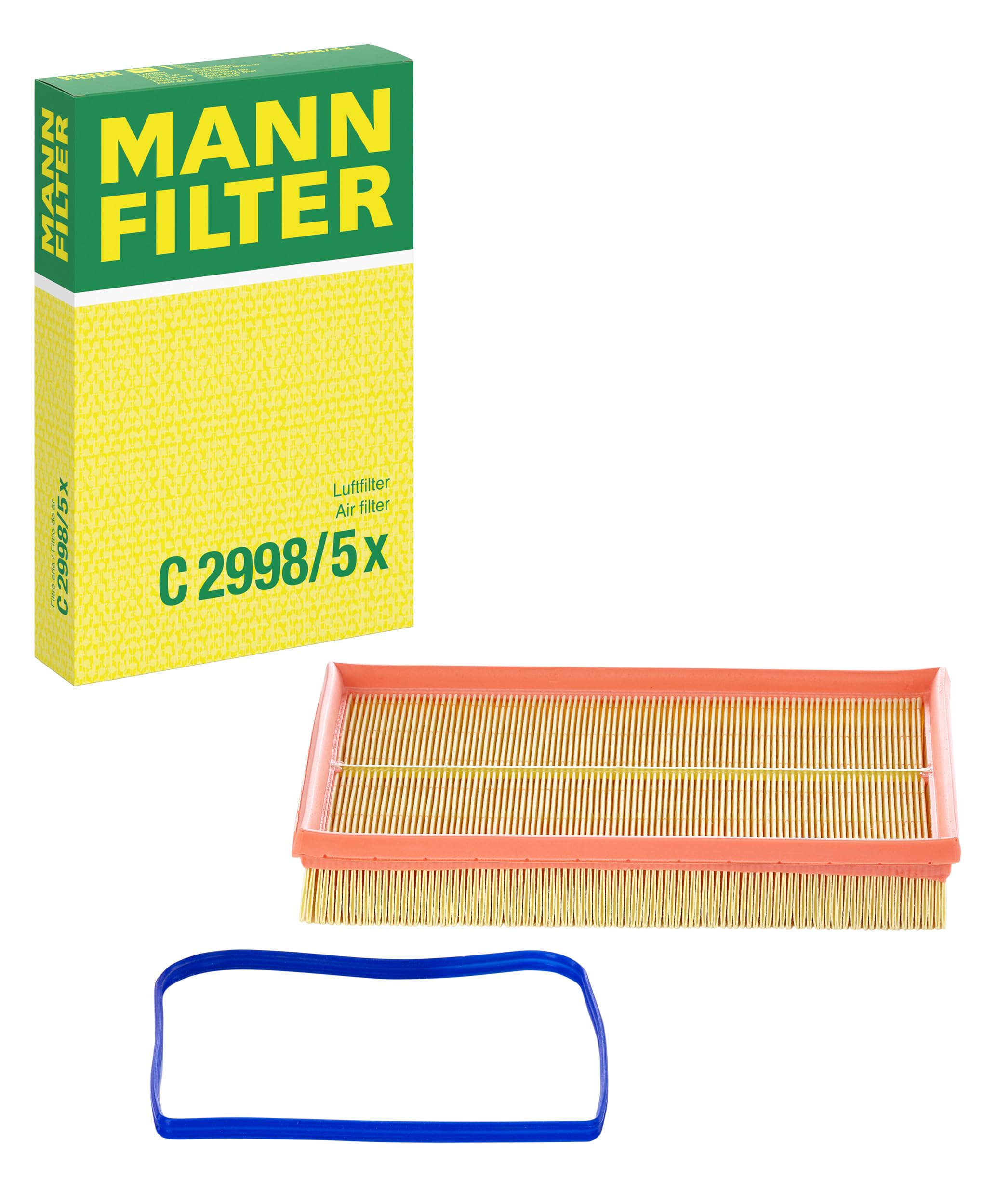 MANN-FILTER C 2998/5 x Air Filter - CARS + TRANSPORTERS