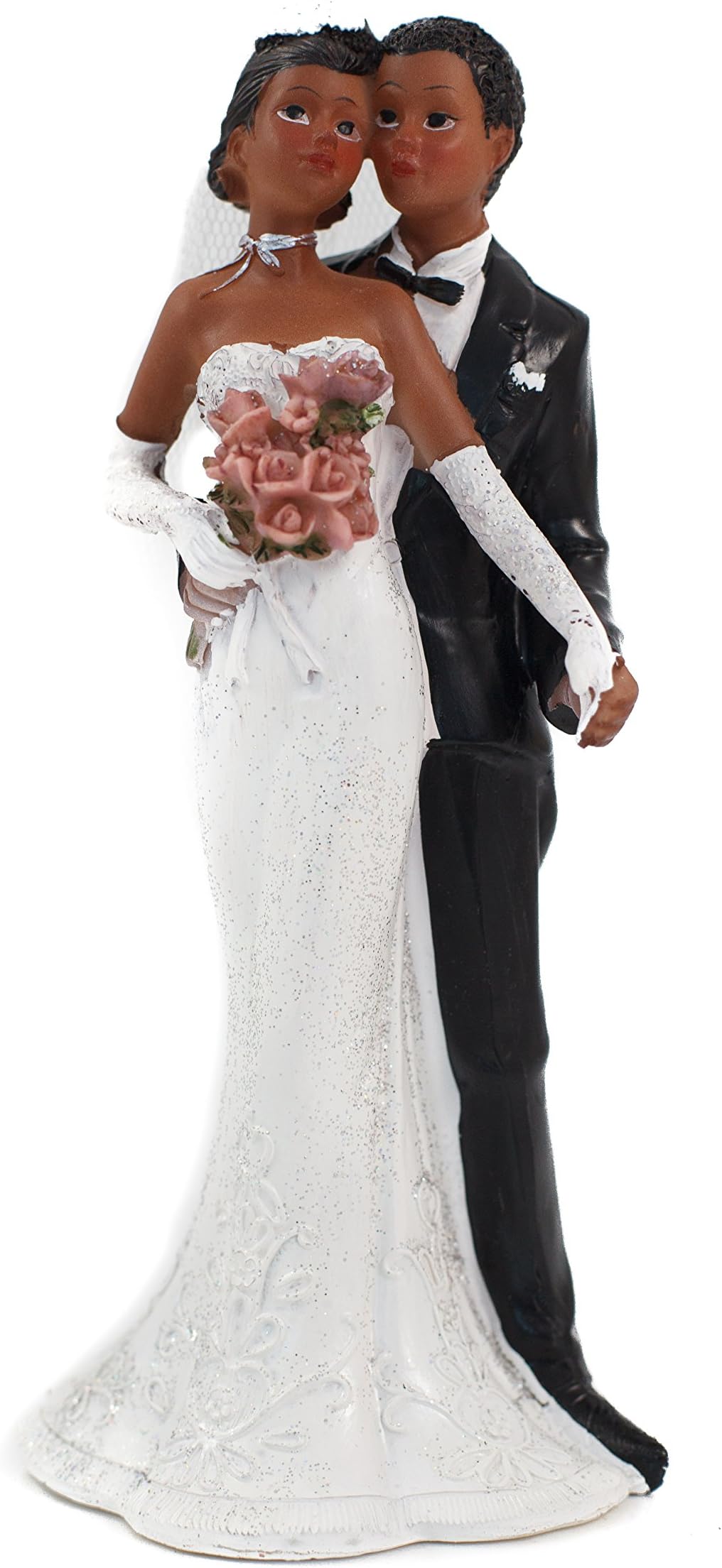WEDDING SENTIMENTALS - African American Couple Wedding Cake Topper
