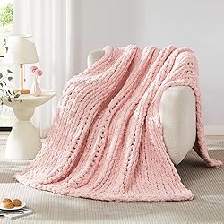 L'AGRATY Chunky Knit Blanket