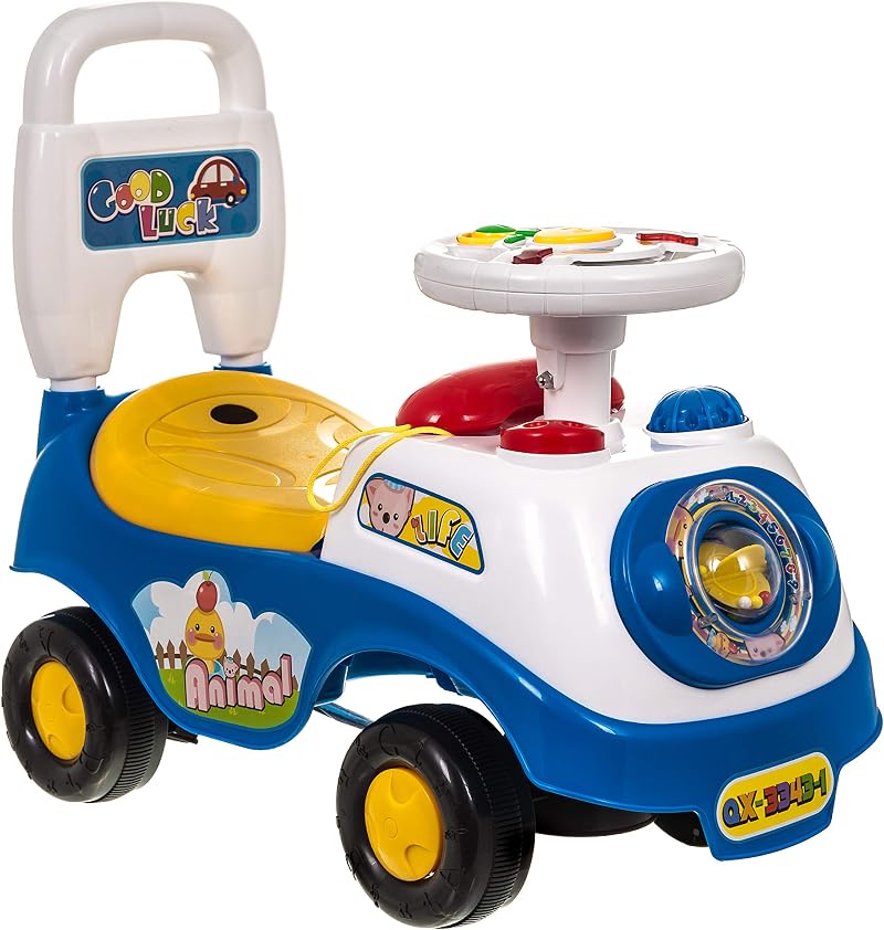 Hillington New My First Ride On and Push Buggy Car Blue