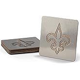 YouTheFan NFL New Orleans Saints Boasters, 4-Piece Coaster Set