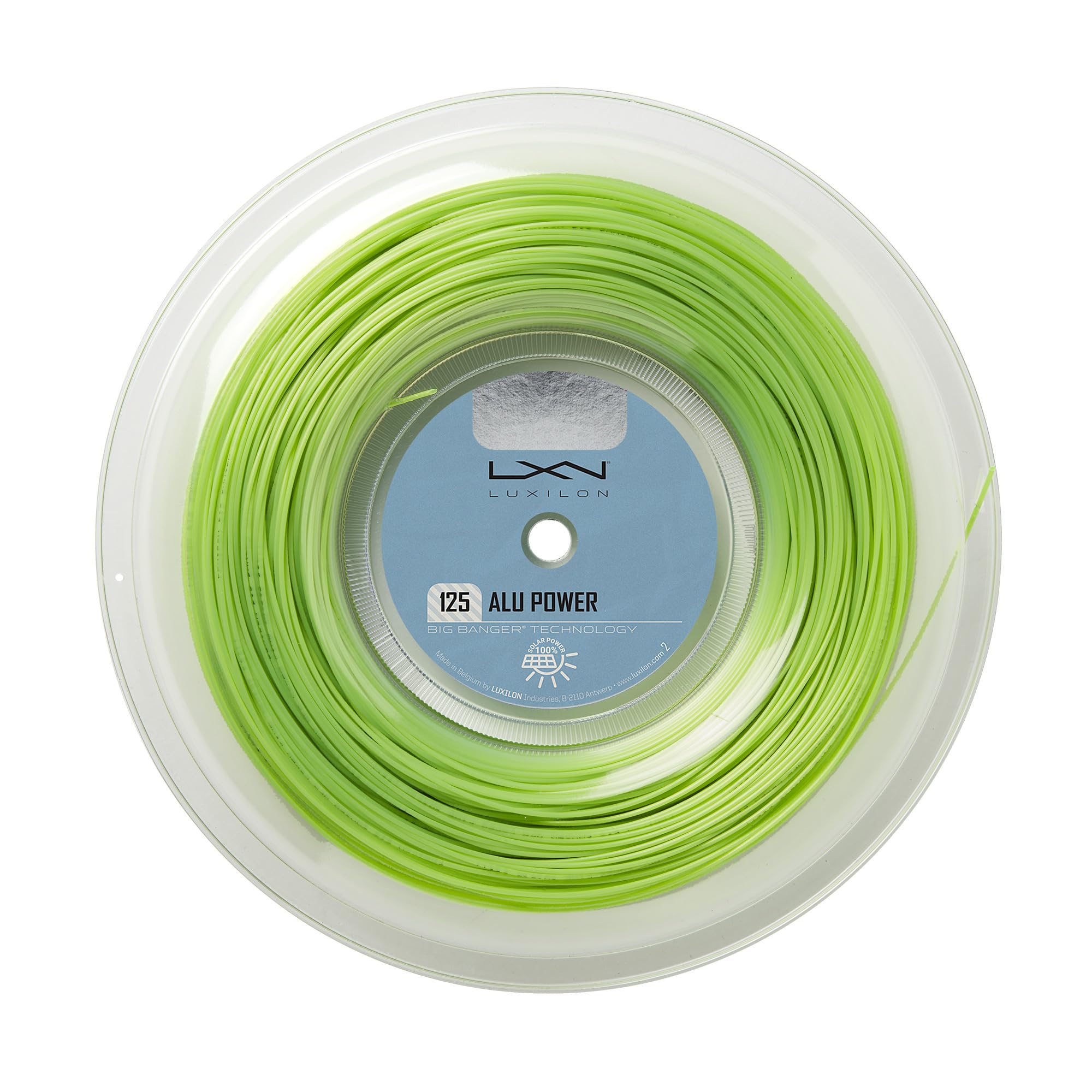 Wilson Unisex Alu Power 125 200m Reel Tennis Racket String, Lime, UK