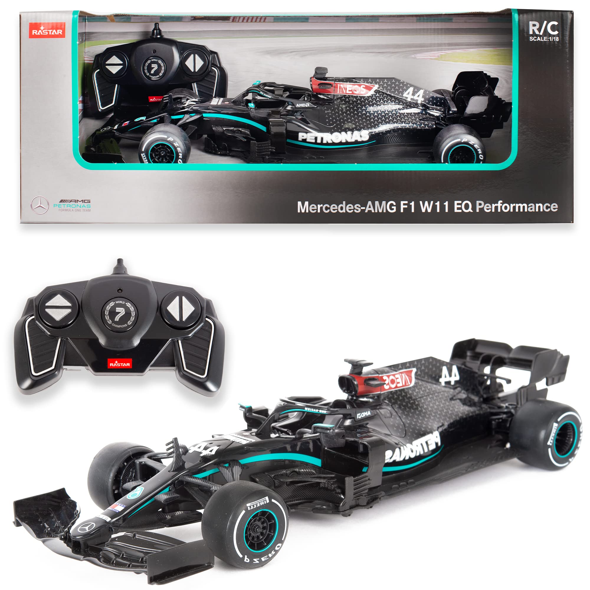 KandyToys Official Licensed Mercedes Benz AMG W11 EQ Performance F1 Car | 1:18sc R/C Model | Official Licensed Mercedes Benz Model | Rc Car