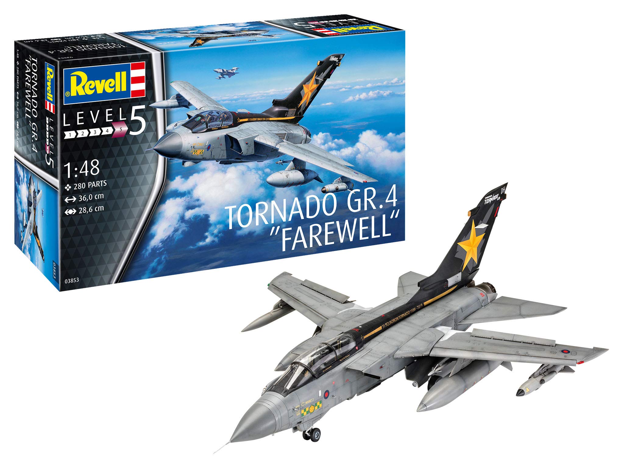 Revell 03853 Tornado GR.4 Farewell 1:48 Scale Unbuilt/Unpainted Plastic Model Kit