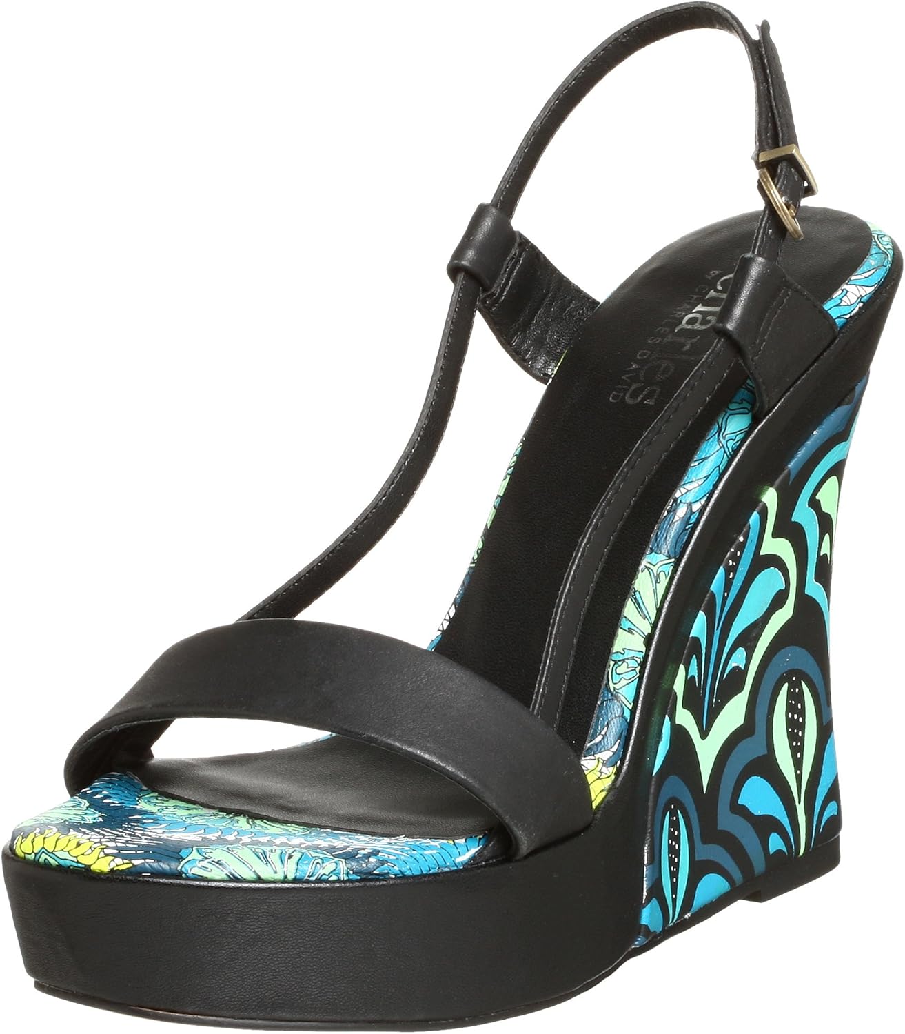 Amazon.com | Luxury Divas Gold Studded Strappy Wedge Sandals | Platforms & Wedges
