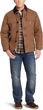 Amazon.com: Carhartt Men's Arctic Quilt Lined Sandstone Traditional Coat C26,Brown (Closeout 