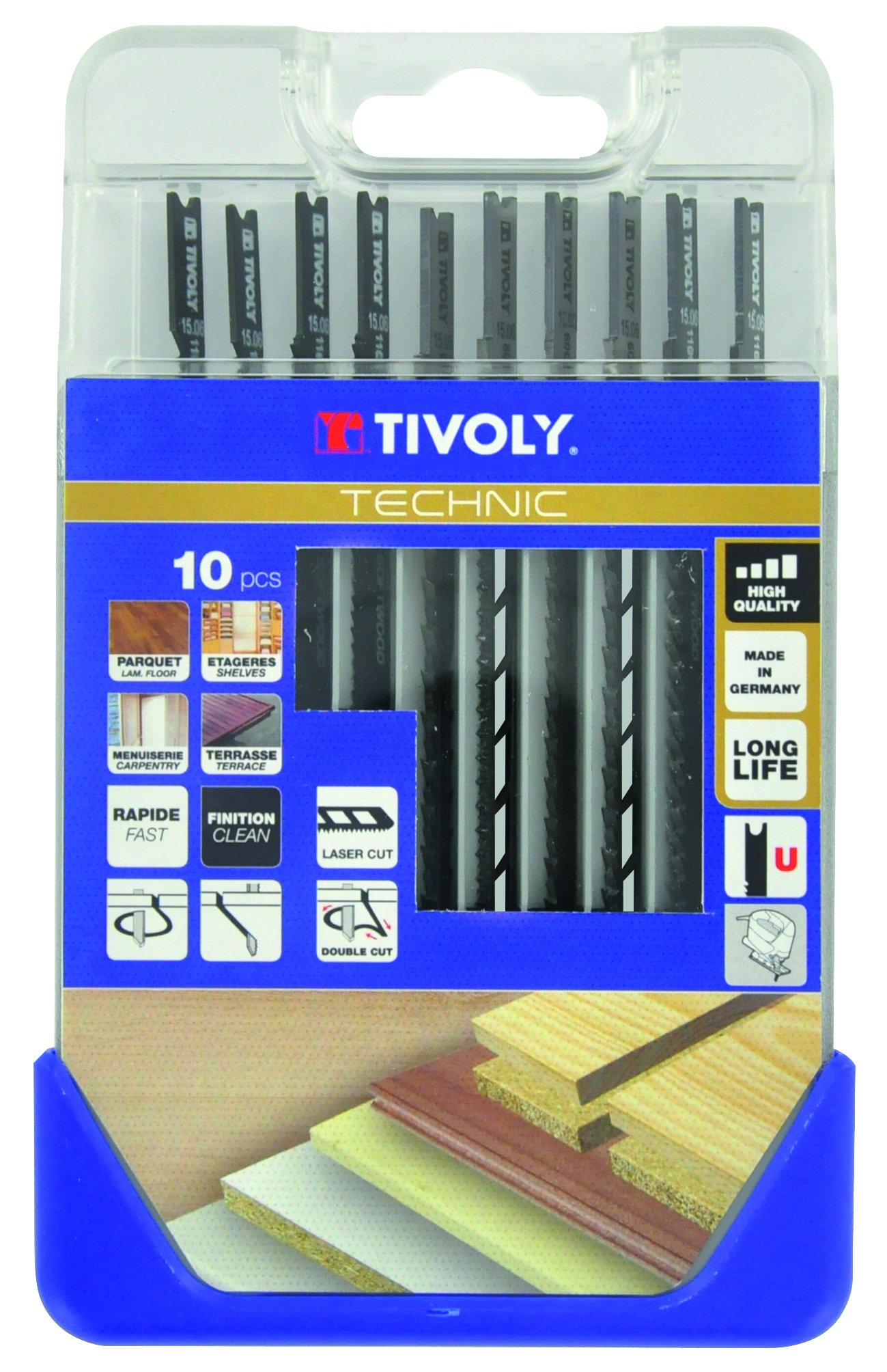 Tivoly xt505370001 – Pack of 10 U Saw Blade for Wood