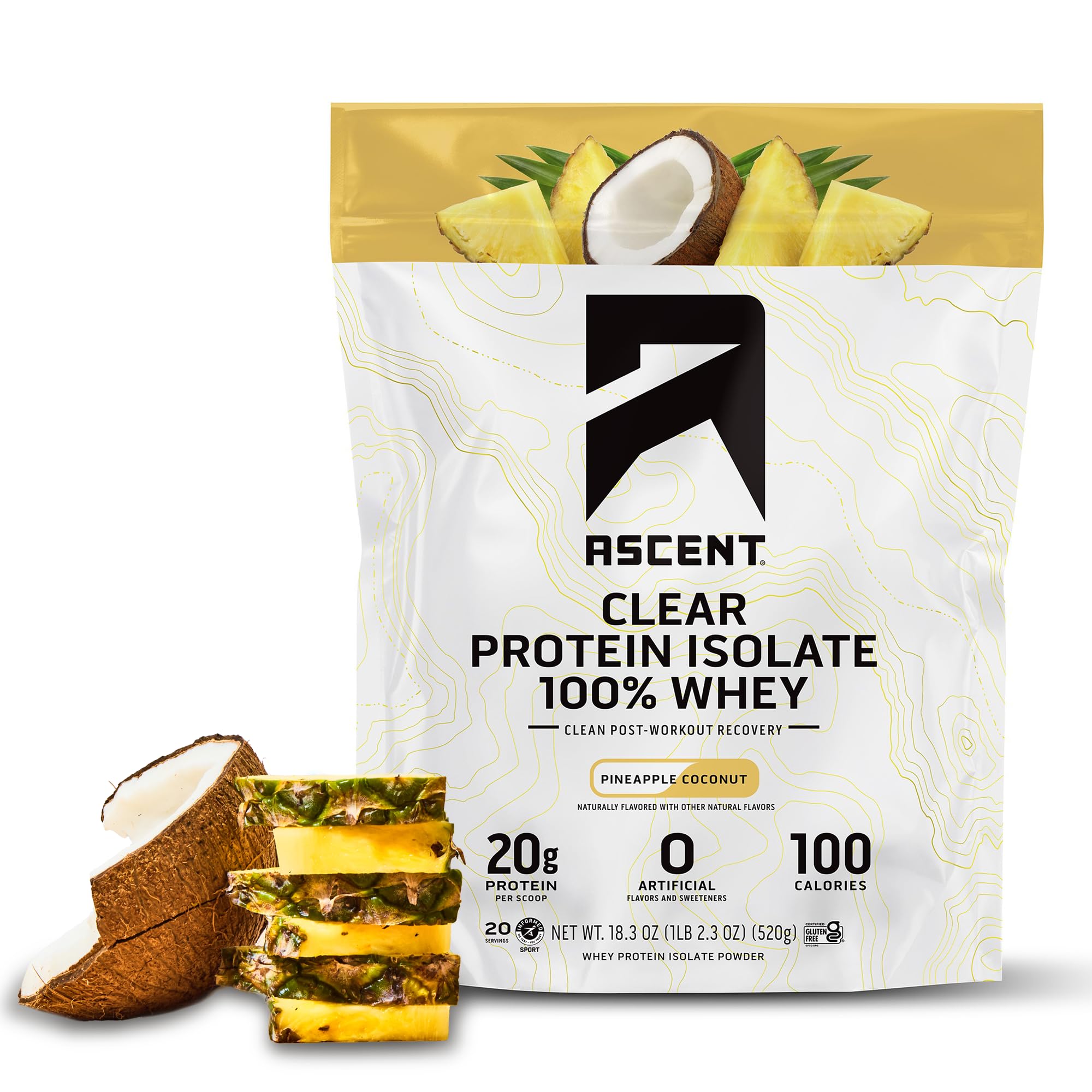Clear Protein Isolate 100% Whey (Pineapple Coconut)