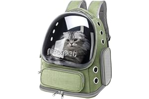 Cat Backpack Carrier, Breathable Carrier Backpack Large Space Bubble Backpack for Kitty Small Dog, Foldable Airline Approved 