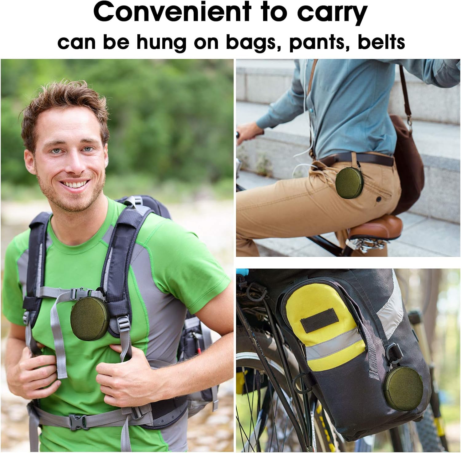 Weewooday 4 Pieces Tactical Pouch Accessories Small Round Pouches with Triangle Buckle Zipper Tactical Bag Case Military Gear Small Bags for Camping Hunting Shooting (Army Green) : Sports & Outdoors