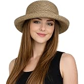 Hats Scarves &amp; More Sun Hat for Petite Women with Small Heads 50+ UPF | Adjustable, Small Brim, Chemo, Cancer Sun Protection Headwear, Packable Sausalito