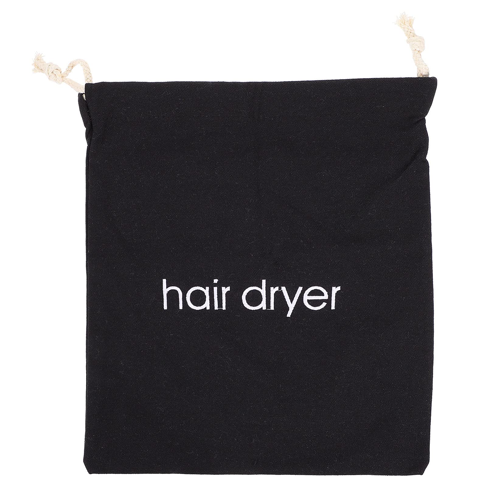 Lurrose Hair Dryer Bags Drawstring Bag Fabric Hairdryer Bag Portable Travel Bag Storage Bag for Travel Gym Hotel Home Black 33x30cm