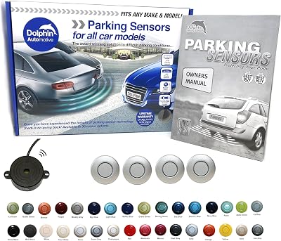 Dolphin Automotive DPS400 Reverse Parking Sensor Kit 4 Ultrasonic 32 Colours