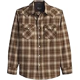 Pendleton Canyon Men's Shirt, Long Sleeve Flannel Shirt, 100% Virgin Wool - Regular Fit
